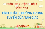Đường trung tuyến là gì? Tính chất 3 đường trung tuyến của tam giác - Hình học lớp 7 tập 2 bài 4